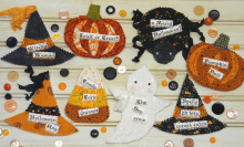 Halloween Party Pins & Ornament pattern Halloween Party Pins & Ornament pattern