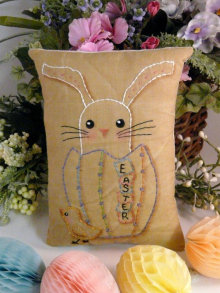 You crack me up! Easter Stitchery pattern embroidery bunny