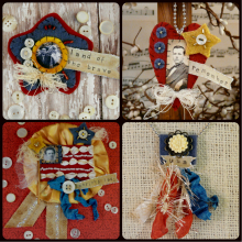 olde time PATRIOTIC Wool Pins Necklaces Pattern olde time PATRIOTIC Wool Pins Necklaces Pattern