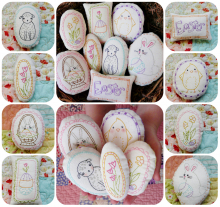 Welcome spring- 8 embroidery designs, ornaments easter pattern embroidery