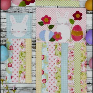 A vintage Easter bunny egg mini Quilts pattern