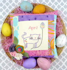 Easter cat kitten balloon celebrates april design