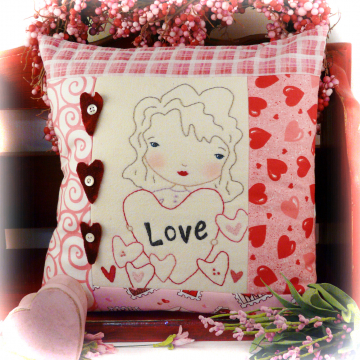 Love...Be mine embroidery pattern, #348