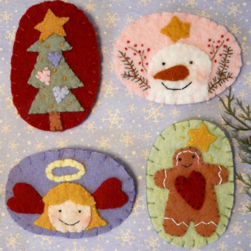 SWEET CHRISTMAS Wool PINS pattern