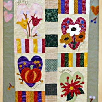 Four Seasons Heart Quilt pattern