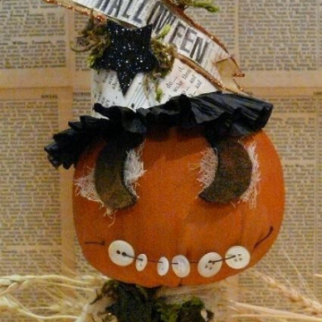 "Halloween" Grinning Pumpkin pattern