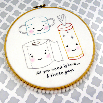 All you need is love ... and these guys embroidery pattern, #410