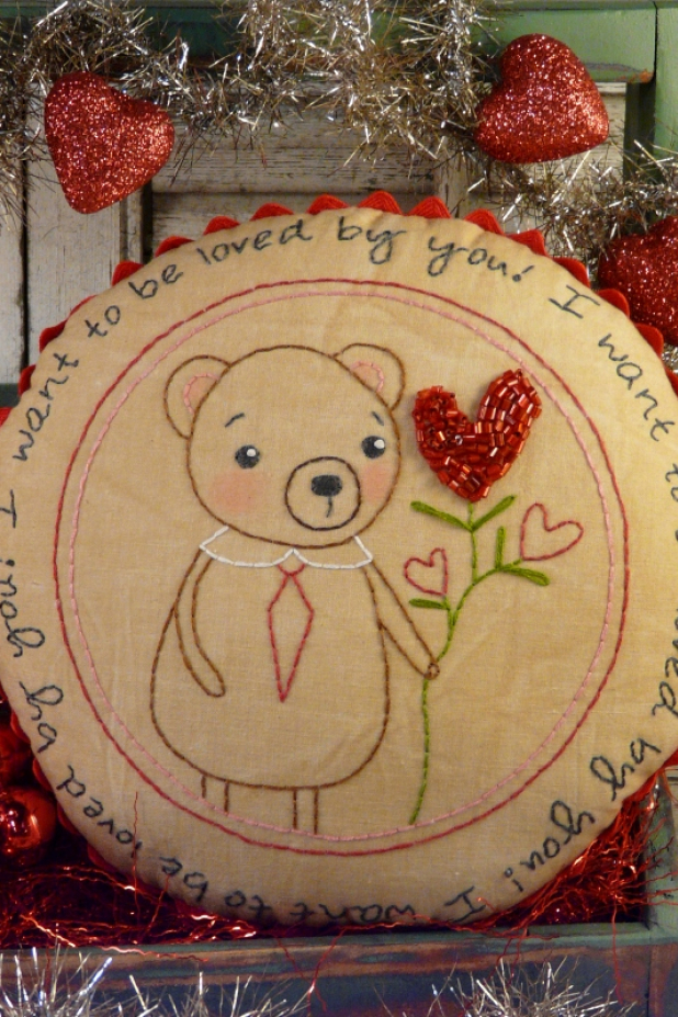 I want to be loved by you embroidery pattern I want to be loved by you teddy bear embroidery pattern