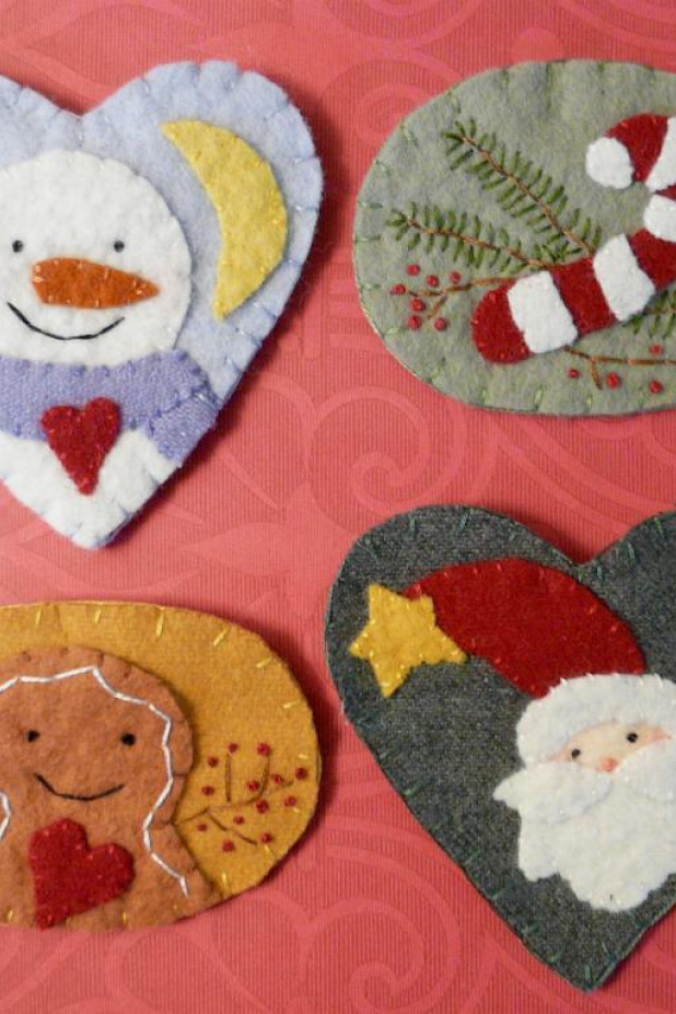 Christmas wintertime Wool Pins PATTERN Christmas wintertime Wool Pins PATTERN snowman gingerbread man
