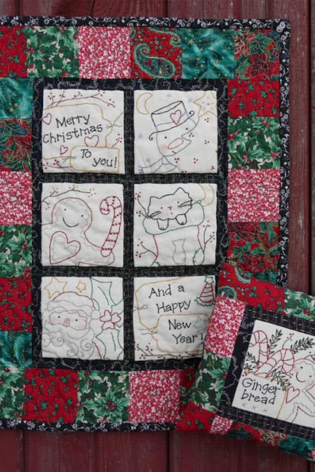 MERRY CHRISTMAS STITCHERY QUILT PATTERN MERRY CHRISTMAS STITCHERY QUILT PATTERN