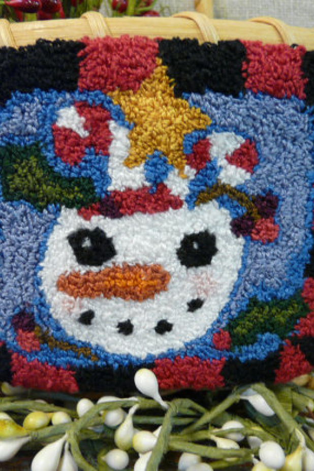 Mr winter Snowman Needle punch pattern Mr winter Snowman Needle punch pattern