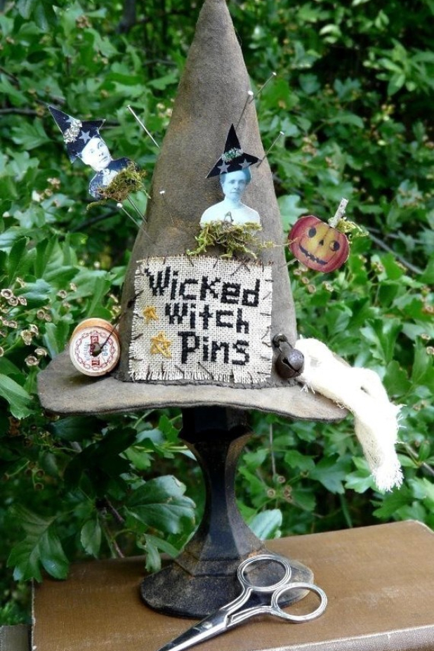 Wicked Witch Pin keep pattern cushion