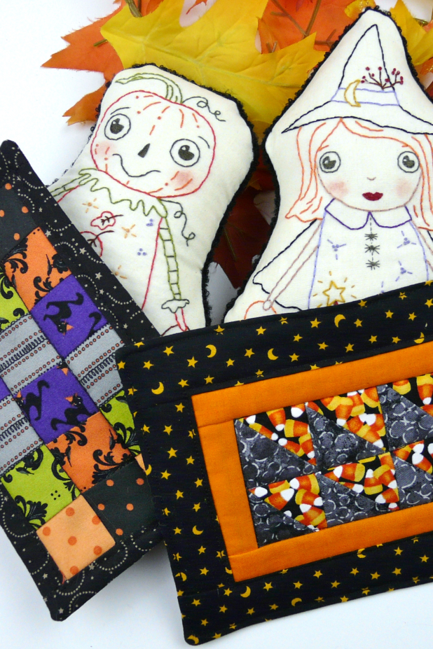 good witch embroidery doll with mini quilt pattern good witch embroidery doll with mini quilt pattern