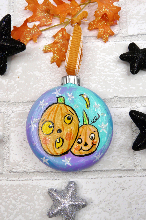spooky scary Pumpkin halloween ornies