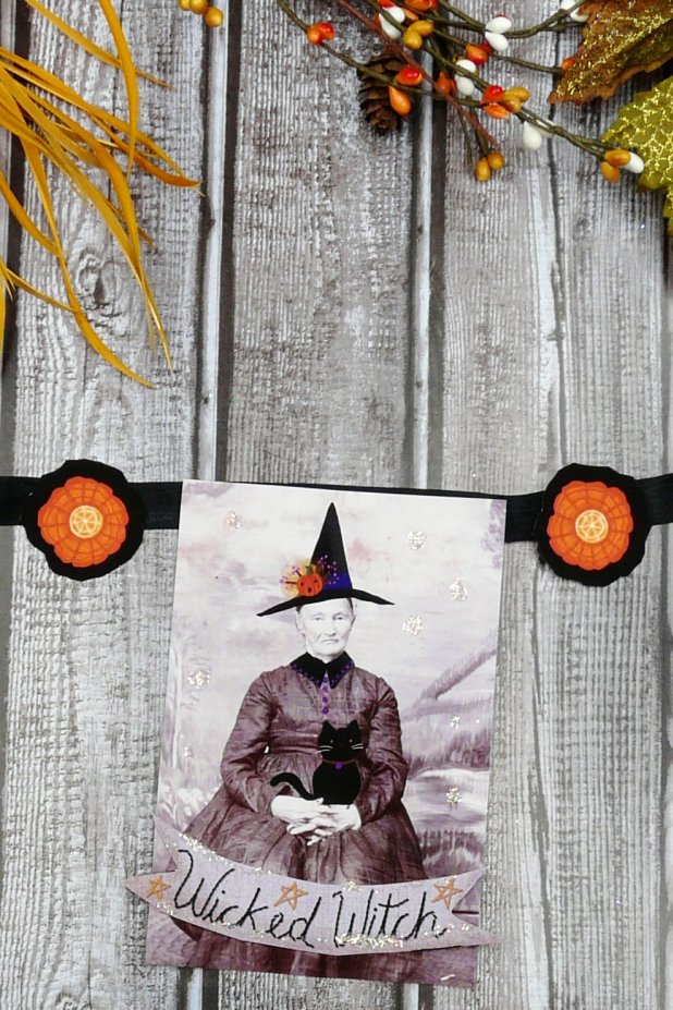 witchy collage banner sheets A Witchy Vintage Halloween collection PDF Collage sheets