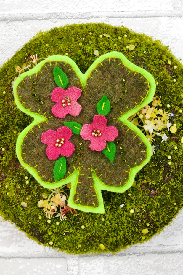 Wool & Felt pins & ornaments St. Patricks day design