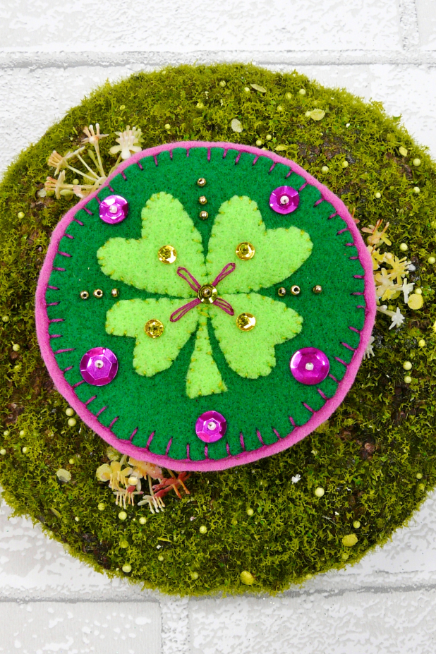 Wool & Felt pins & ornaments St. Patricks day design