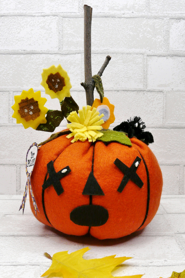 Happy bright halloween pumpkins pattern jack o lanterns retro badge Pretty felt Pumpkins pattern 441- Halloween Pastels flower cinderella ART includ