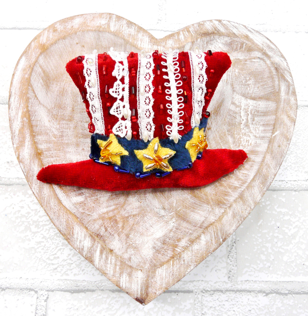 Patriotic American Bowl fillers & ornaments in Velvet Pattern