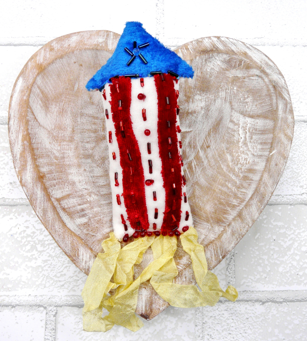 Patriotic American Bowl fillers & ornaments in Velvet Pattern