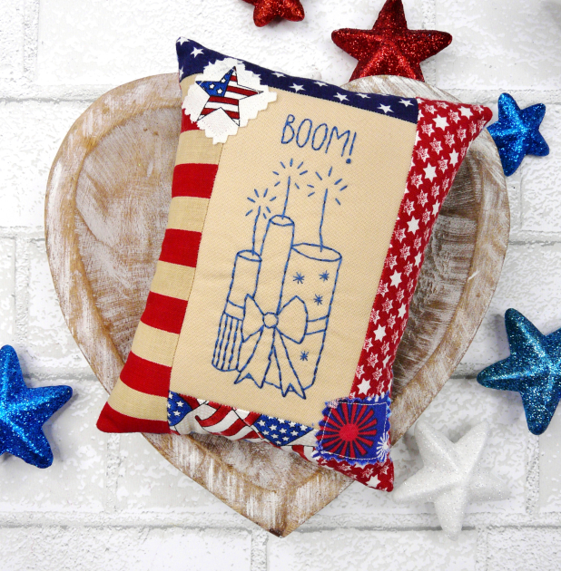 1776 American bowl Fillers pattern Americana ornaments bowl filler mini pillows embroidery pattern