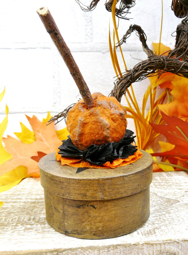 Halloween pumpkin jack o'lantern box cotton spun