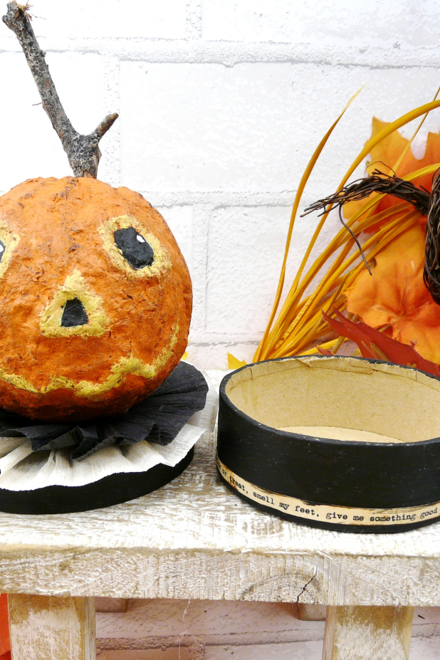 pumpkin treat container box- Halloween
