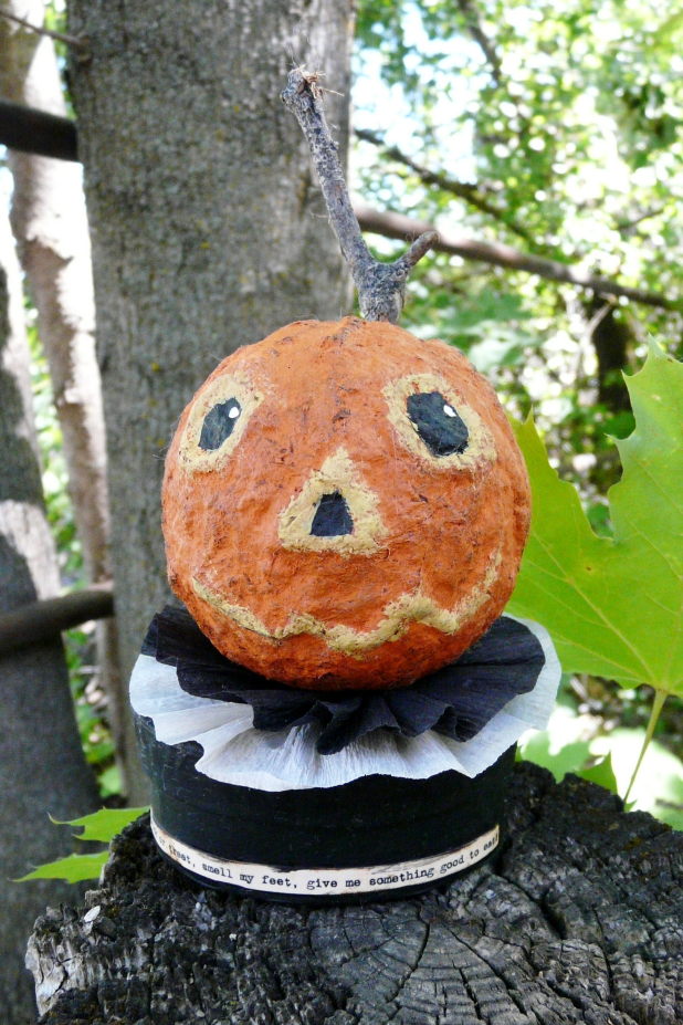 pumpkin treat container box- Halloween