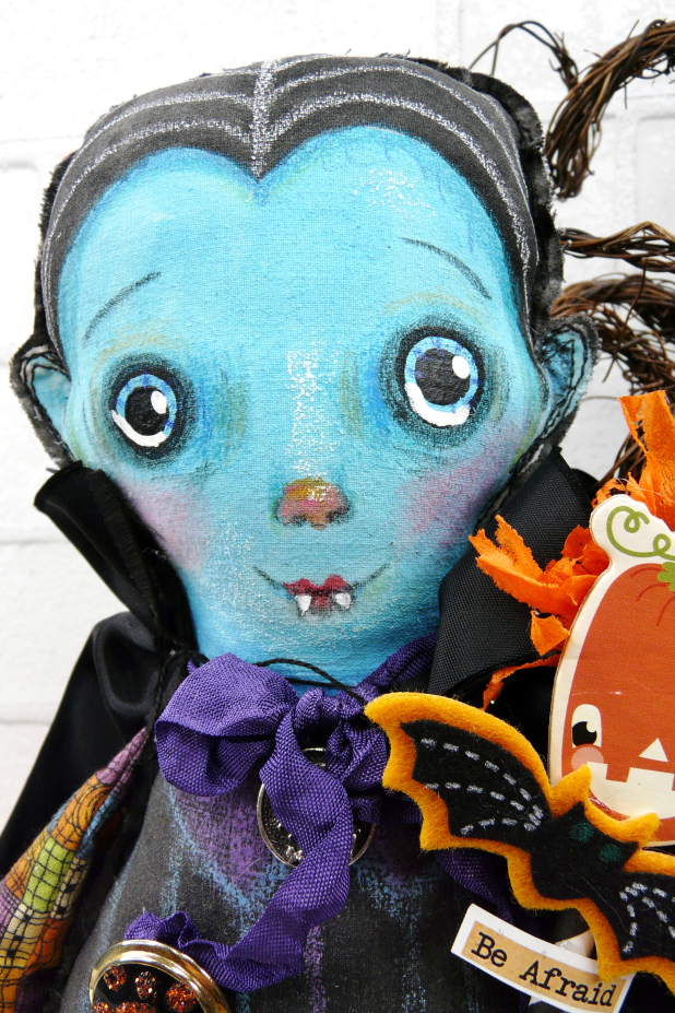 Count Dracula art doll - Halloween spooky decoration