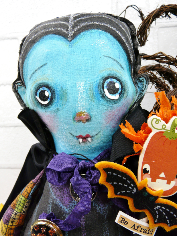 Count Dracula art doll - Halloween spooky decoration