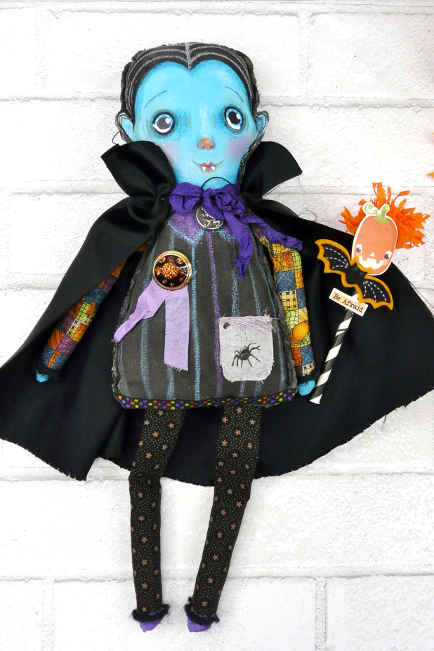 Count Dracula art doll - Halloween spooky decoration