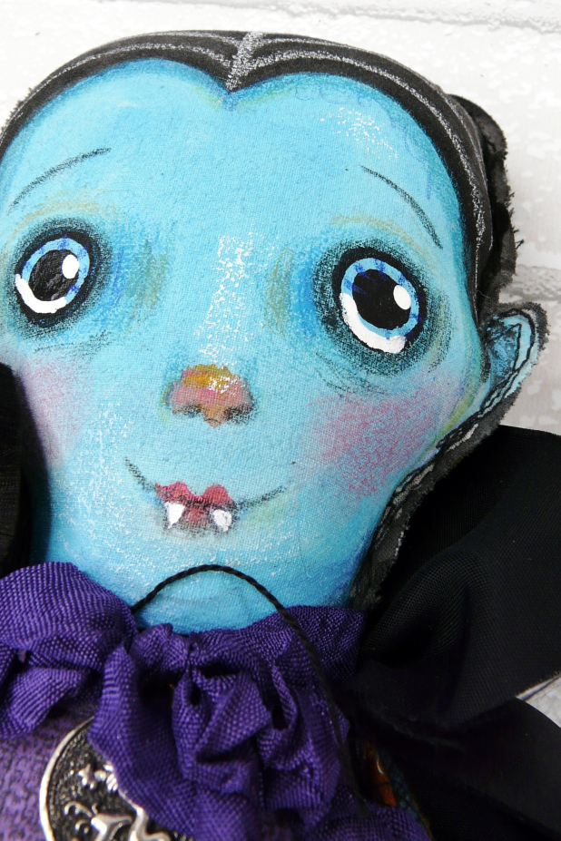Count Dracula art doll - Halloween spooky decoration
