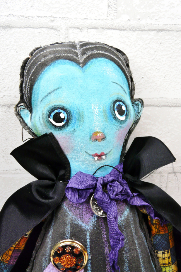 Count Dracula art doll - Halloween spooky decoration