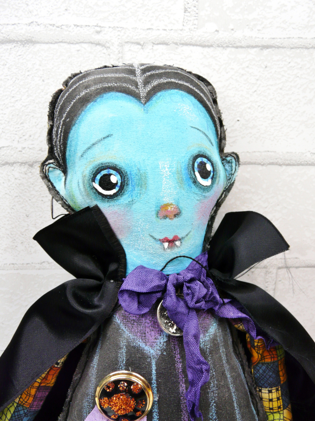 Count Dracula art doll - Halloween spooky decoration