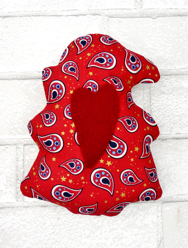 Raggedy Ann doll - embroidery pattern with quilt