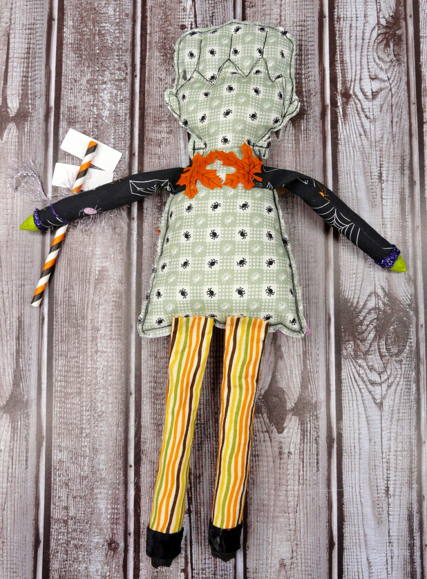 Frankenstein monster artdoll - bolt pin and sign doll