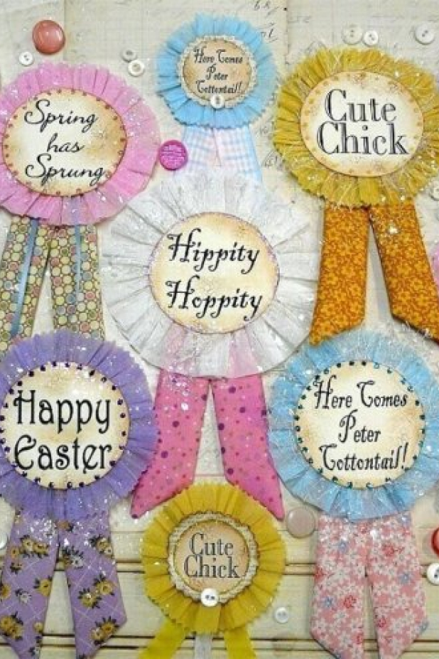 EASTER Badges pin pattern