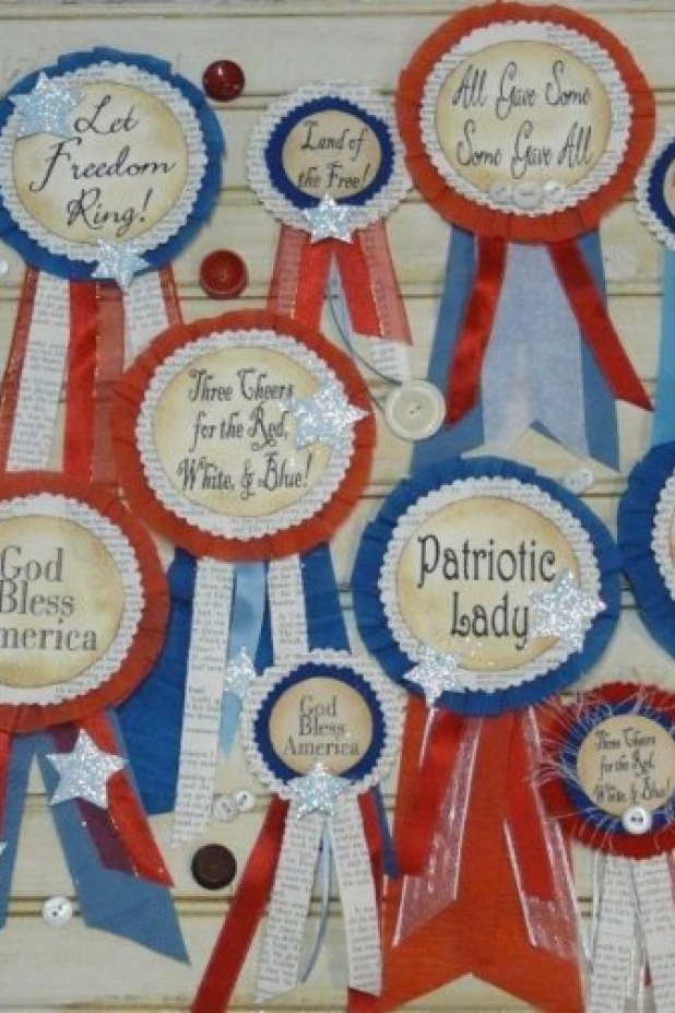 Patriotic Badges pin pattern