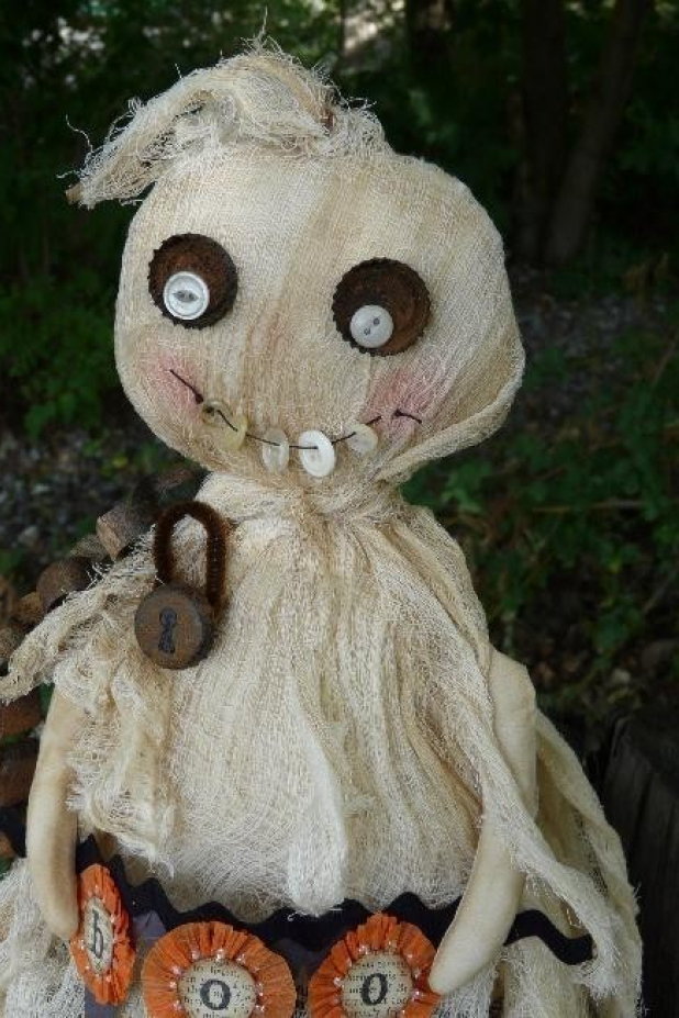 Prim Halloween "Boo" Ghost doll pattern Prim Halloween "Boo" Ghost doll pattern