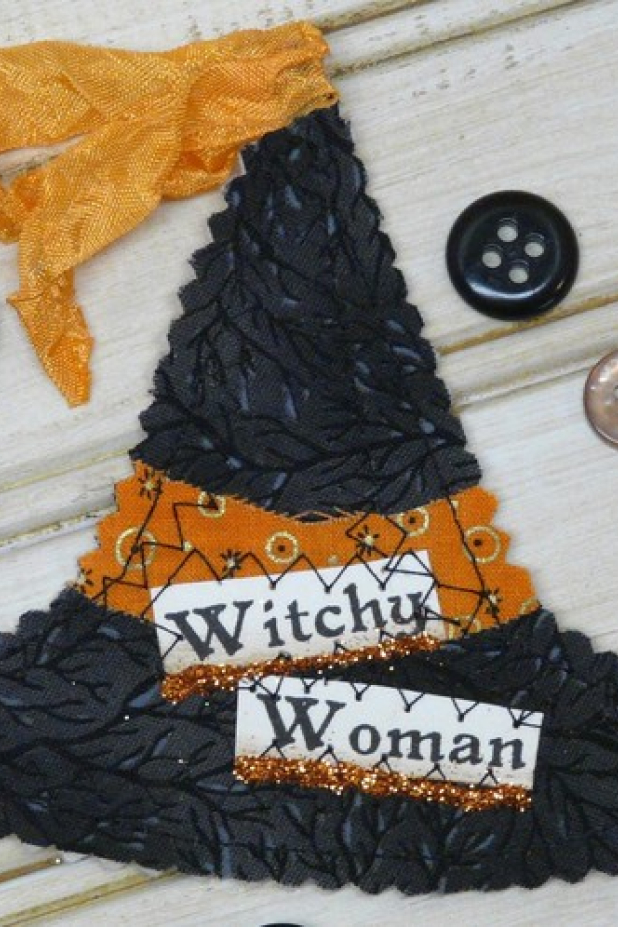 Halloween Party Pins & Ornament pattern witch hat
