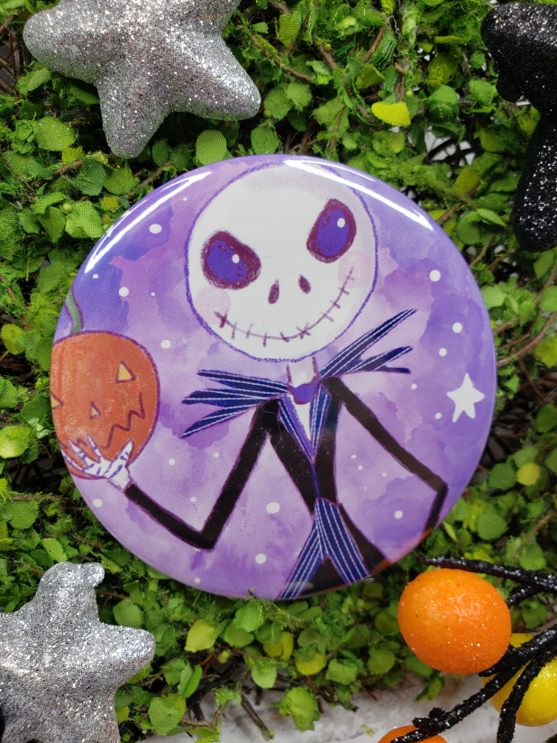 Jack art button 3 inches - Halloween Pin - art artwork vibrant inch procreate pumpkin Jack art button 3 inches - Halloween Pin - art artwork vibrant inch procreate pu