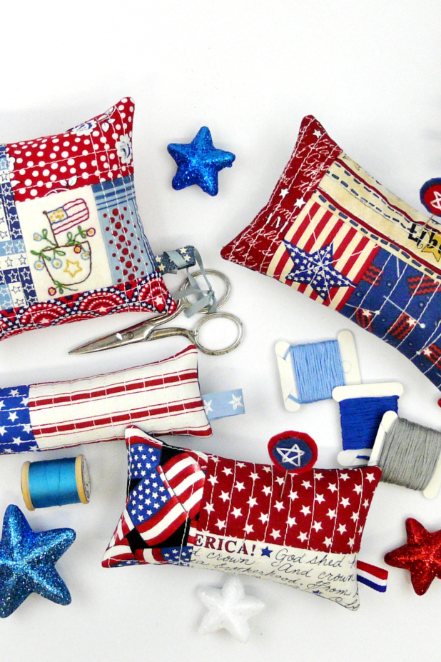 4th of july pincushions pinkeep pattern
