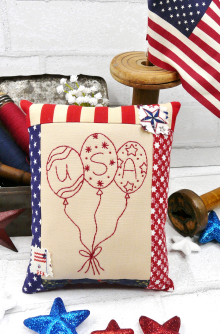 Finished embroidery american pillow bowl filler decoration